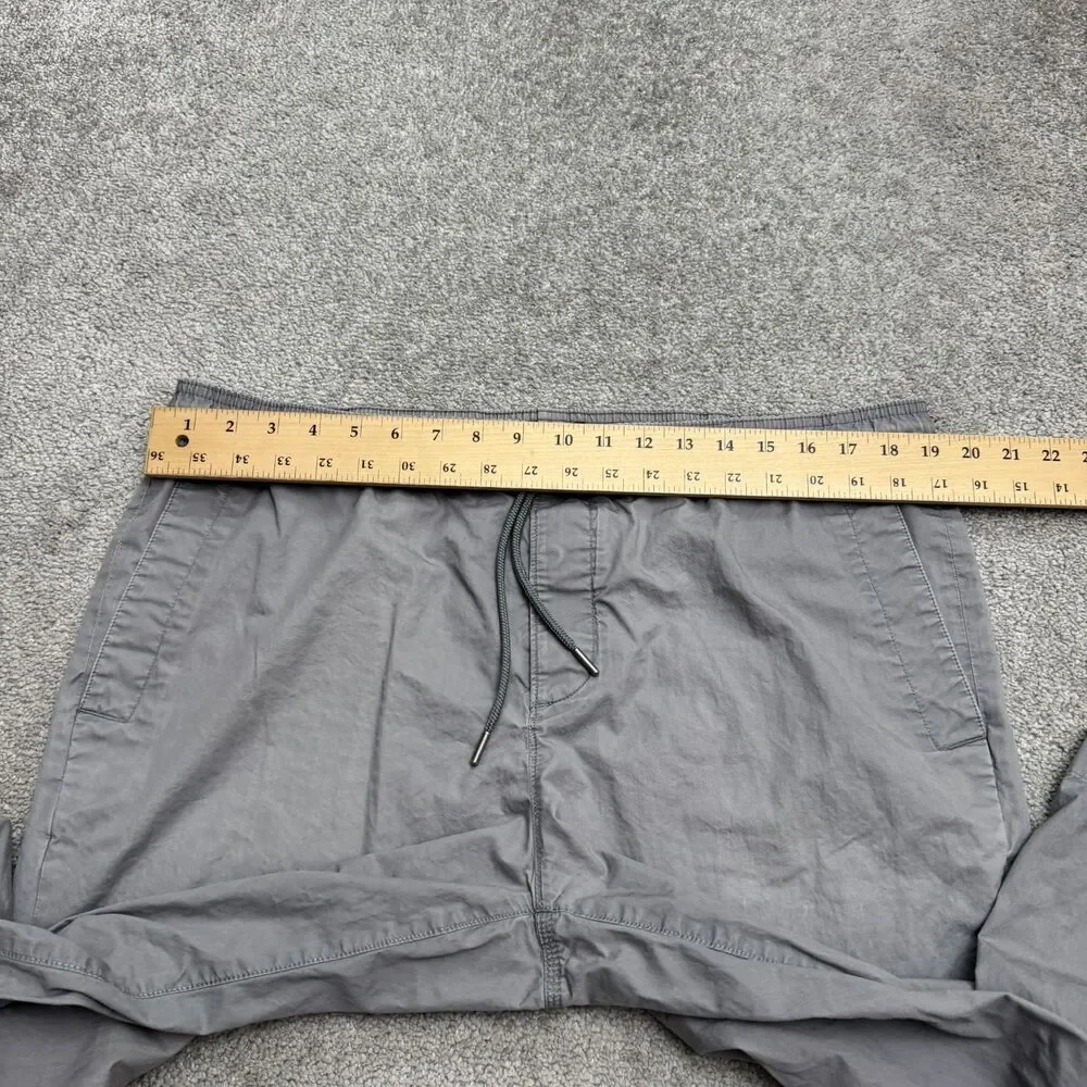 Banana Republic Aiden Fit Chino Pants Mens 36x32 Gray Tapered Leg Elastic Waist